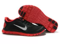 zapatos nike free 4.0 v3 hombre mujer strong elasticity 2013 france tendance black red